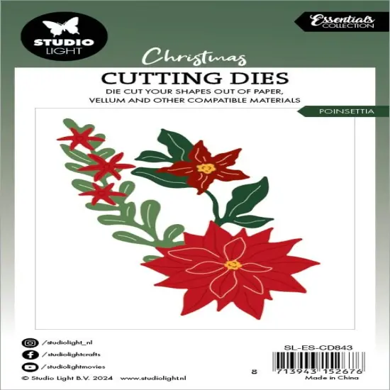 Studio Light Essentials Cutting Die-Nr. 843, Poinsettia {3}