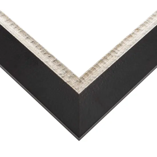 Panoramic Embellished Black Picture Frame - UV Acrylic, Foam Board Backing, Hanging Hardware {5}