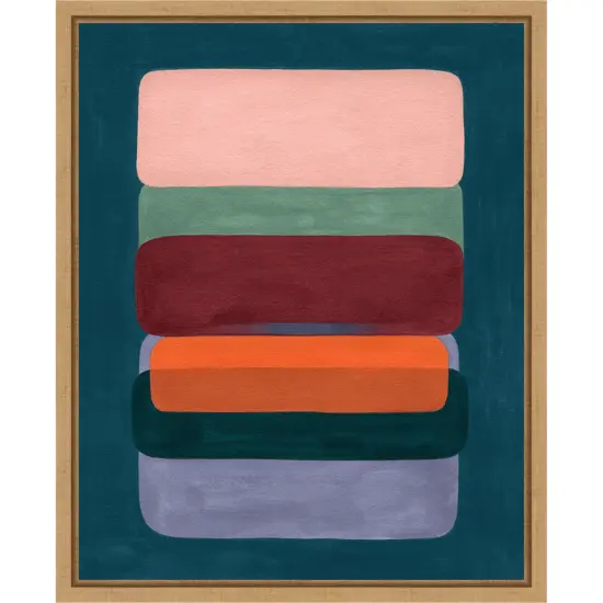 Layered Cake II by Grace Popp Framed Canvas Wall Art {7}