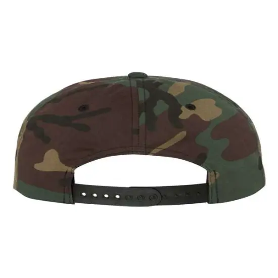 YP Classics&reg; Flat Snapback Cap Green Camo {2}