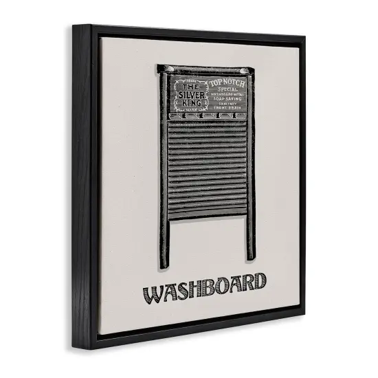 Stupell Industries Timeless Antique Washboard Floating Frame Design by Val Rhodes {3}