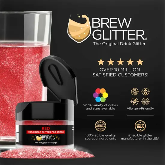 Red Edible Glitter Spray Pump | Brew Glitter&reg; {3}