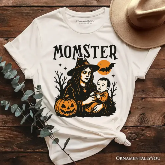 Momster T-Shirt for Spooky Season, Witchy Halloween Tee for Moms {1}