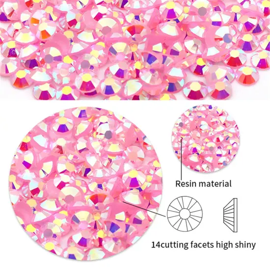 4500 Pcs SS12 3mm AB Flatback Rhinestones for Nails Art Crafts Glitter Round Shine Gems Crystals DIY Clothes Shoes （Black-Bottom Purple Red AB {3}