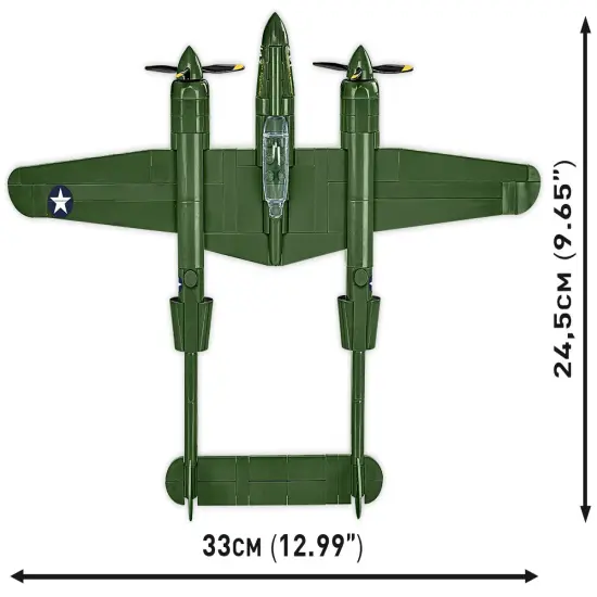 COBI Historical Collection WWII Lockheed&reg; P-38 LIGHTNING&reg; Plane {5}