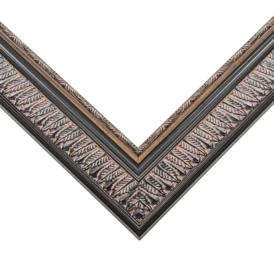 Ornate Black Picture Frame - UV Acrylic, Backing Board, Hanging Hardware Included {4}