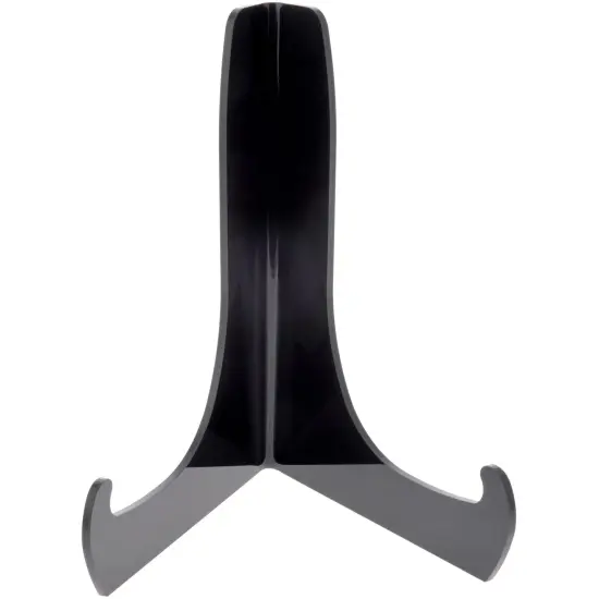 Plymor Black Acrylic 60-Degree Angle Easel With Shallow Support Ledges, 9" H x 7" W x 5.75" D {1}