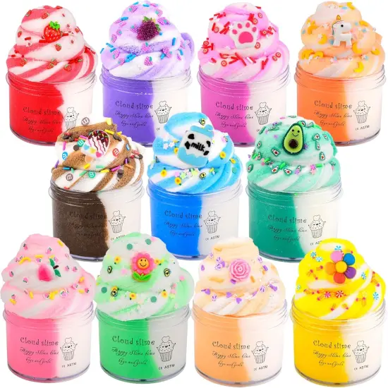 11 Pack Cloud Slime Kit with Charms {1}