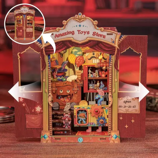 Miniature Wizardi Roombox Kit - Amazing Toys Store Dollhouse Kit {4}