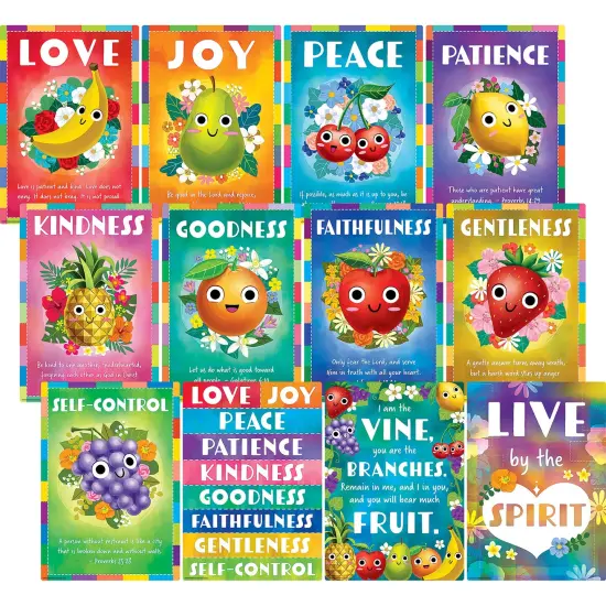 Fruit of the Spirit Small Poster Pack, 12 Posters {1}
