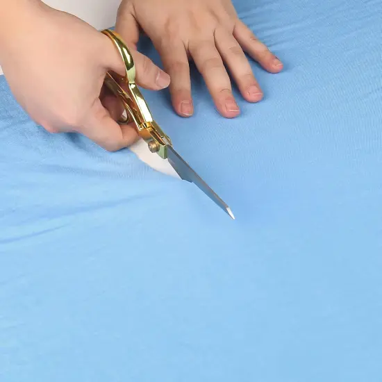 Sewing Scissors, Rkqoa Gold Dressmaker's Fabric Scissors, 8" Stainless Steel Shears, Sharp Knife Edge Fabric Heavy Duty Tailor Scissors for Cutting Leather Cloth, Right/Left Handed {4}