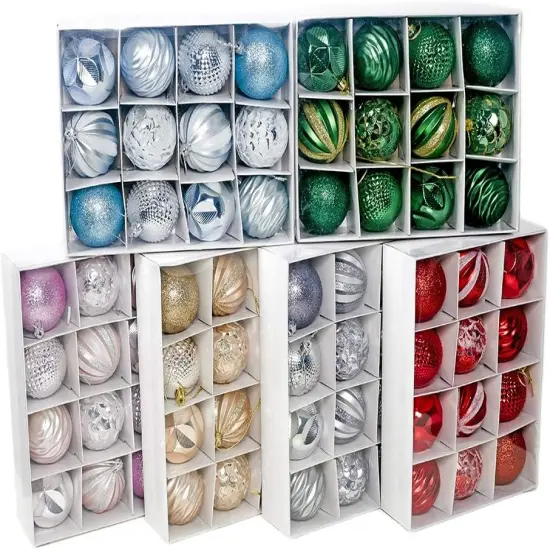 Christmas Balls Ornaments - 12 Pieces - Christmas Tree Decorations - Green {1}