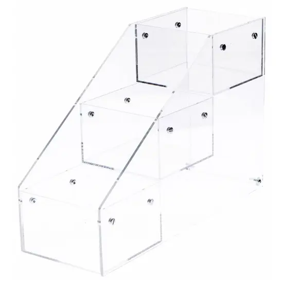 Plymor Clear Acrylic 3-Tiered 39-CD Display Tray {2}