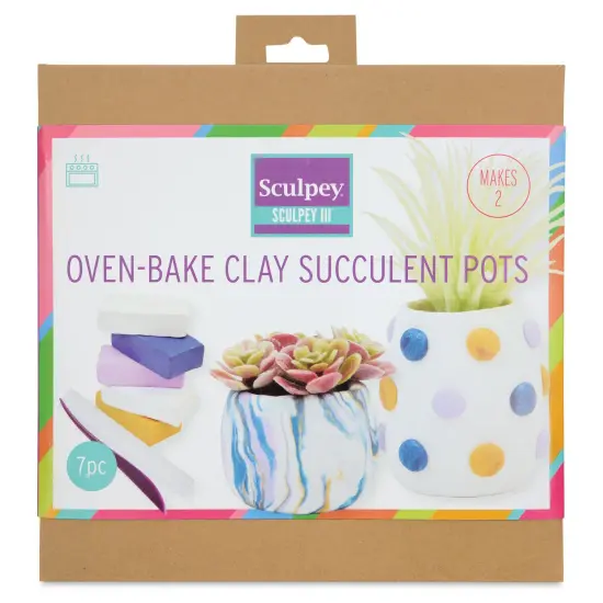 Sculpey III Oven Bake Clay Succulent Pots Kit {1}