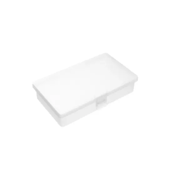 8 Pieces Rectangular Empty Mini Clear Plastic Organizer Storage Box Containers with Hinged Lids for Small Items and Other Craft Projects (135 x 80 x 30 mm) {5}