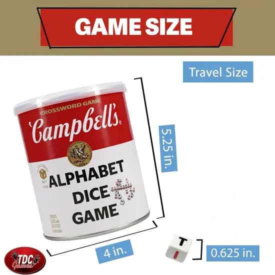 TDC Games Campbell's Alphabet Dice Word Game {4}