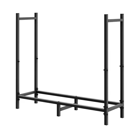 2.7ft Firewood Rack Heavy Duty Log Rack Firewood Storage Holder Outdoor Indoor {6}