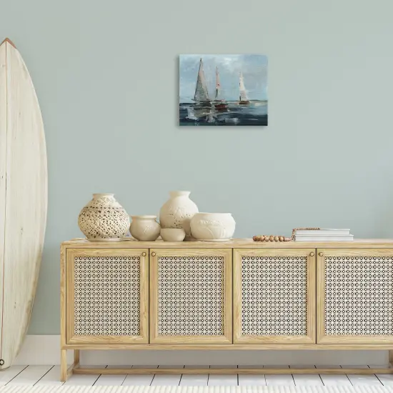 Stupell Industries Moody Sailboats Maritime Canvas Wall Art Design by Ethan Harper  {2}