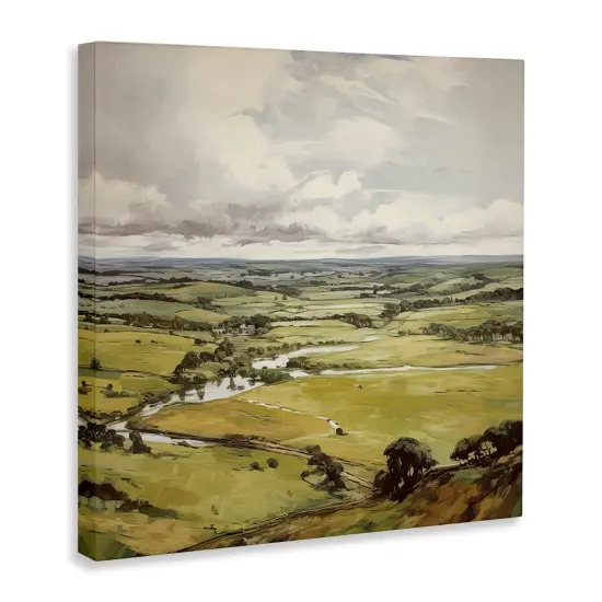 Stupell Industries Rural Tributaries Overlook Canvas Wall Art Design by Raymond Powers {3}