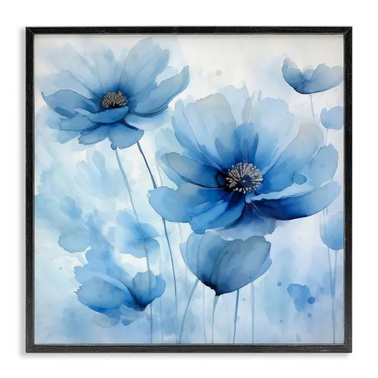 Stupell Industries Mystical Blue Poppies Framed Giclee Wall Art Design by Irena Orlov {7}