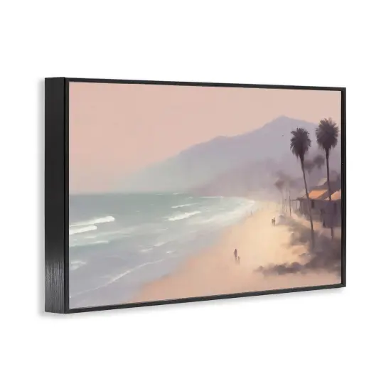 Stupell Industries Beachside Cabins View Framed Giclee Wall Art Design by Noah Bay {3}
