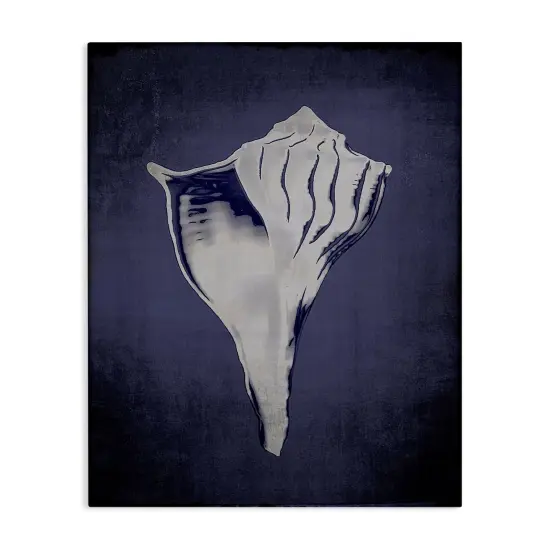 Stupell Industries Lightning Whelk on Indigo Canvas Wall Art Design by Graffi*tee Studios {1}