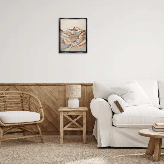 Stupell Industries Earthen Tones Landscape Floater Framed Canvas Wall Art Design by Nikita Jariwala {2}