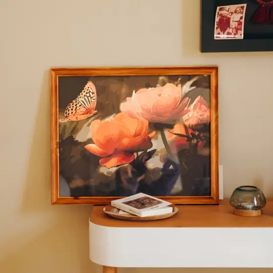 Peach Butterfly in the Summer {1}