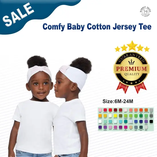 Rabbit Skins&reg; Comfy Baby Cotton Jersey Tee - 3401 Raspberry {3}
