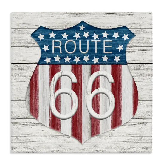Stupell Industries Rustic Route 66 Canvas Wall Art Design by Natalie Carpentieri {1}
