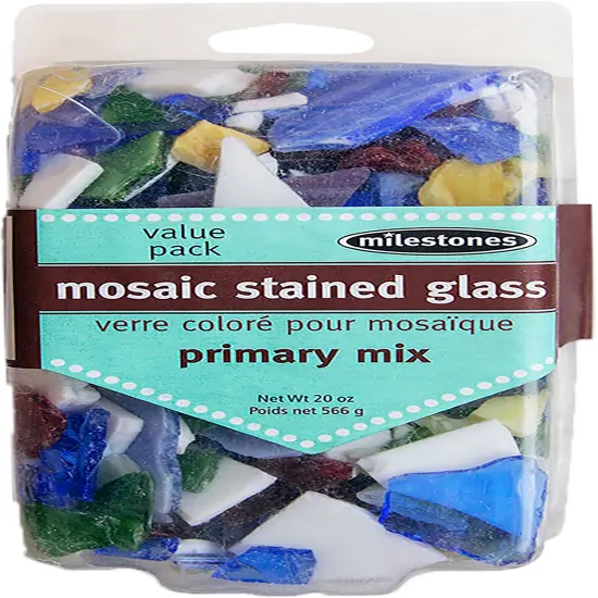 Milestones Mosaic Glass 20oz Value Pack-Primary Colors {1}