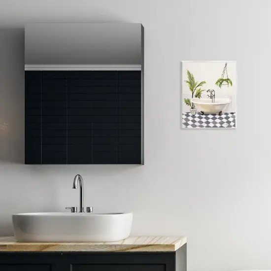 Stupell Industries Crisp Cottage Bathroom Wall Plaque Art Design by Silvia Vassileva {2}