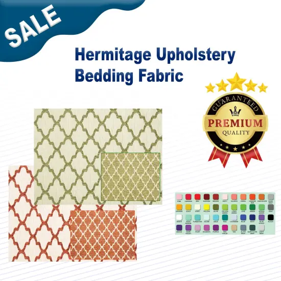 Hermitage Upholstery & Bedding Fabric Midnight {2}