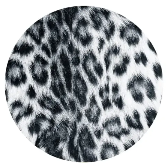 Snow Leopard Car Coasters, Ceramic Stone Drinks Coaster Set for Women Man 2.56" (2 Pack) {1}