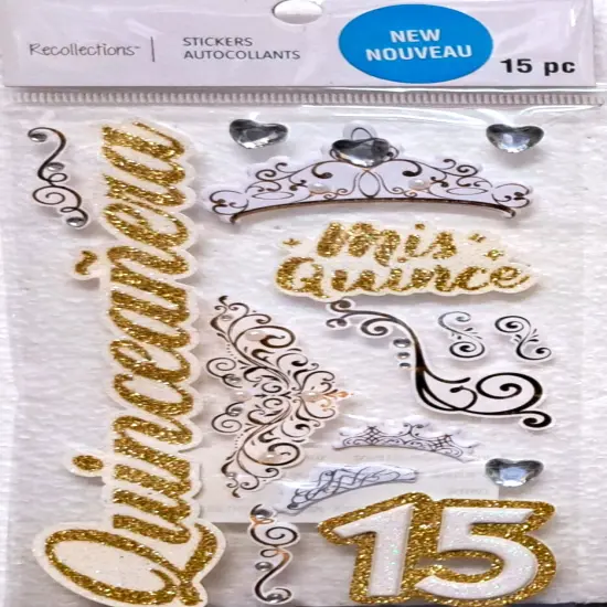 Recollections Quinceanera Dimensional Stickers {1}