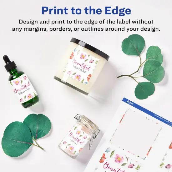 Avery Square Labels with Sure Feed, 3" x 3" {5}