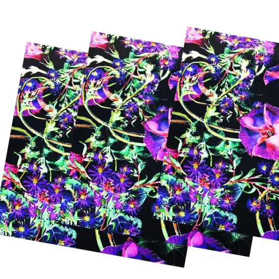 Digital Blooms Printed Spandex Fabric {5}