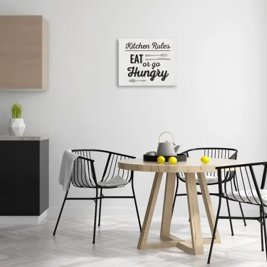 Stupell Industries Kitchen Rules or Go Hungry Canvas Wall Art Design by Natalie Carpentieri {2}