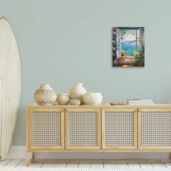 Stupell Industries Window Sea View Canvas Wall Art Design by LSR Design Studio {2}