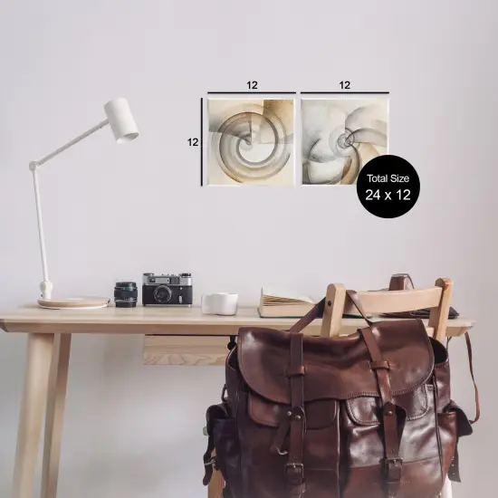 Stupell Industries Spinning Vortex Abstractions 2pc Wall Plaque Art Set Design by Noah Bay {3}