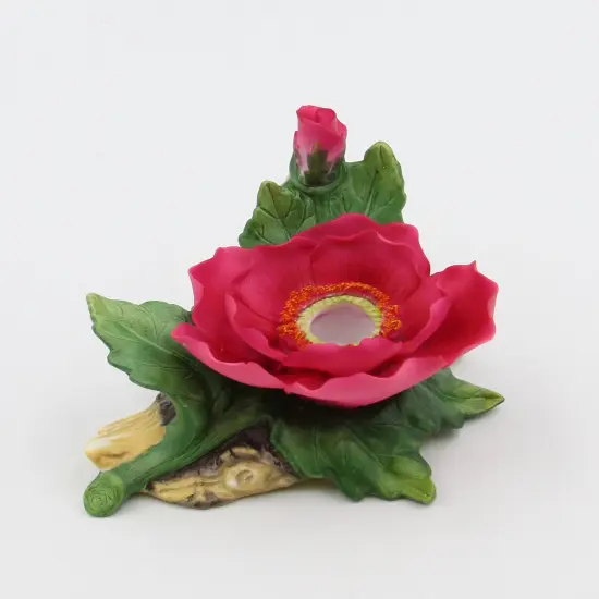 Ceramic Wildrose Flower Half Inch Tapper Candle Holder, Home D&eacute;cor, Gift for Her, Gift for Mom, Nature Lover Gift {2}