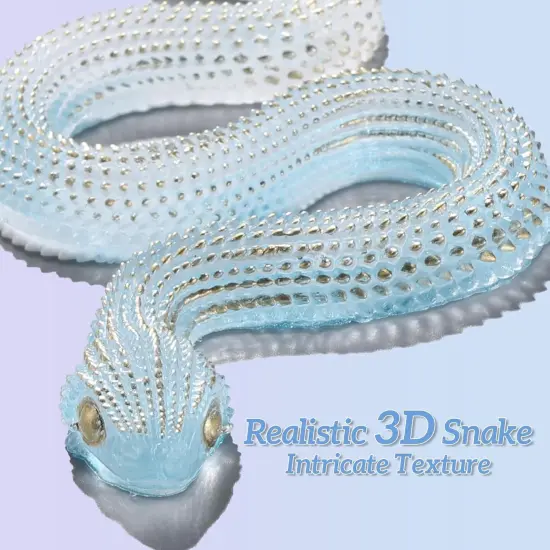 LET'S RESIN 2Pcs Snake Resin Molds, Flexible 3D Snake Silicone Molds(Large & Small), Effortless Demolding Animal Epoxy Molds for DIY Art, Home Decor, Serpent Lovers Gifts {6}