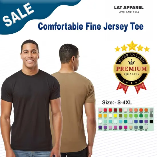 LAT&reg; Comfortable Fine Jersey Tee Indigo {2}