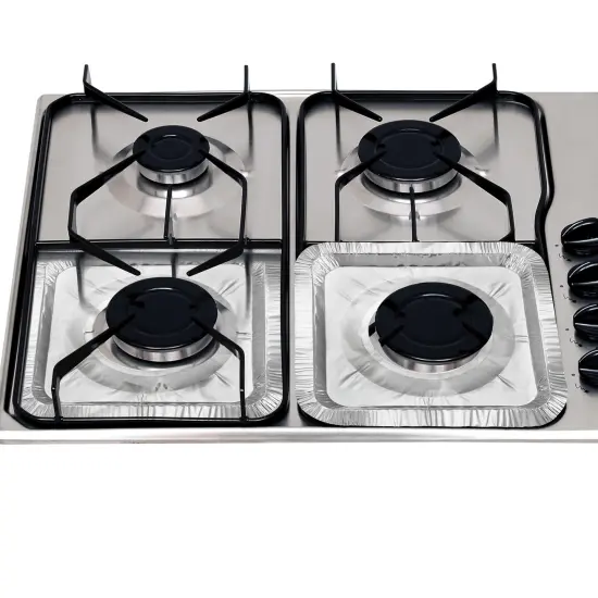 Collections Etc Reusable Gas Stove Aluminum Burner Cover - Set of 10 {2}