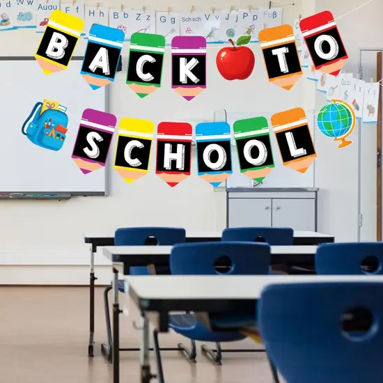 Back to School Decorations Banner {4}