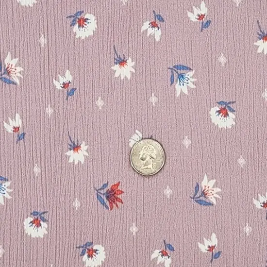 1 Yard Lavender Rayon Crinkle Apparel Fabric 50/52 inches Width {3}