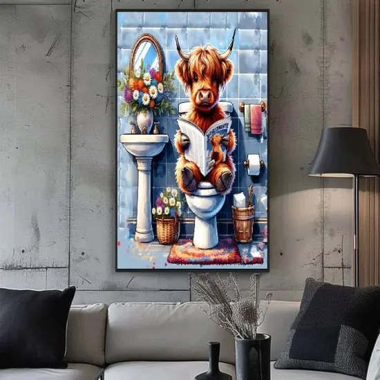 Highland Cow Diamond Painting Kits for Adults 12x16Inch {5}