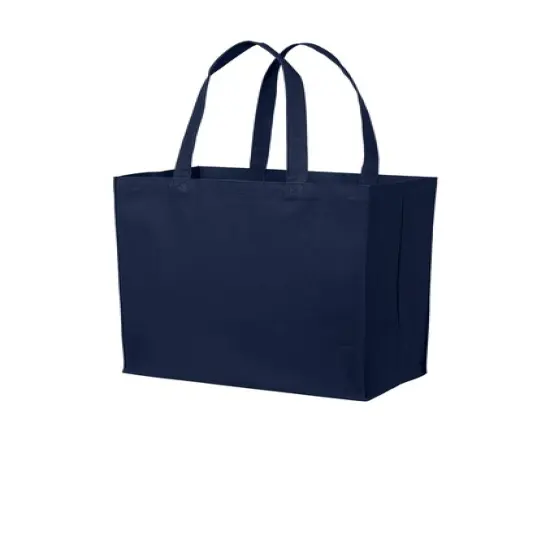 Port Authority&reg; Cotton Canvas Over the-Shoulder Tote {7}