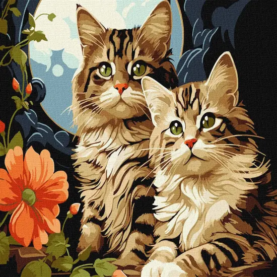 Painting by Numbers kit Adorable Cats KHO6574 {2}