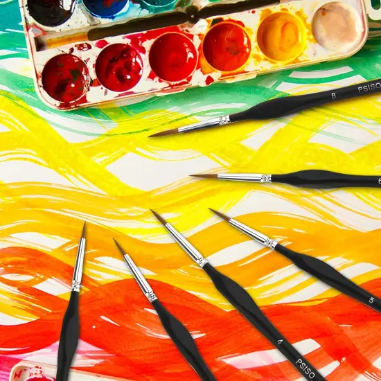 10 PCS Miniature Paint Brushes Kit, Fine Detail Painting Brush {5}